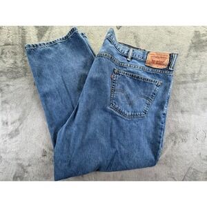 Levis 560 Comfort Fit Jeans Mens 50x30 Blue Loose Tapered Leg Denim 00560-4891